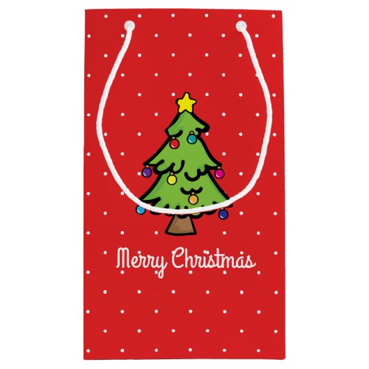 Kerstboom Ornament String of Lights Klein Cadeauzakje (Achterkant)