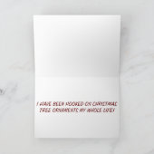 KERSTBOOM ORNAMENT VERTEL GRAP VOOR KERSTMIS FEESTDAGEN KAART (Binnen)