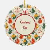 Kerstboom Ornamenten  All Over Print (Achterkant)