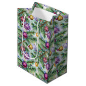 Kerstboom Ornamenten Medium Cadeauzakje (Voorkant Gekanteld)