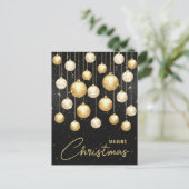 Kerstboom Ornamenten Zakelijke Groet Feestdagenkaart (Staand voorkant)