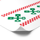 Kerstboom Oudetimer Auto Xmas Horrortrui Pull Poster (Hoek)