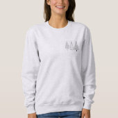Kerstboom outline sweatshirt (Voorkant)