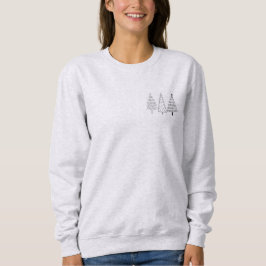 Kerstboom outline sweatshirt
