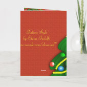 Kerstboom Oval Foto Lijst Kaart (Achterkant)