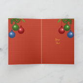 Kerstboom ovale fotolijst kaart (Binnen)