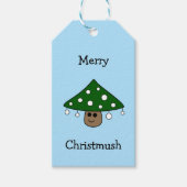 Kerstboom Paddestoel Gift Labels Cadeaulabel (Voorkant)