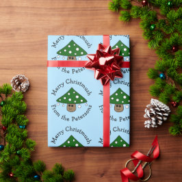 Kerstboom Paddestoel inpakpapier