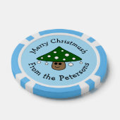 Kerstboom Paddestoel Poker Chips (Enkel)