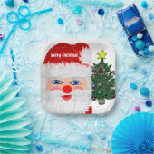 kerstboom papieren bordje (Feest)