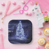 kerstboom papieren bordje (Feest)