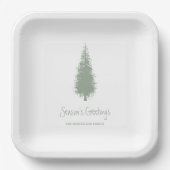 Kerstboom Papieren Bordje (Voorkant)