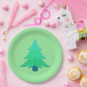 kerstboom papieren bordje (Feest)
