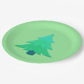 kerstboom papieren bordje (Gekanteld)