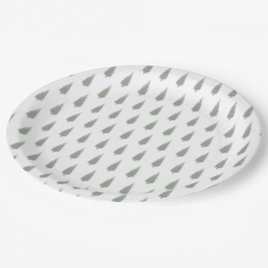 Kerstboom Papieren Bordje (Gekanteld)