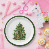 kerstboom papieren bordje (Feest)