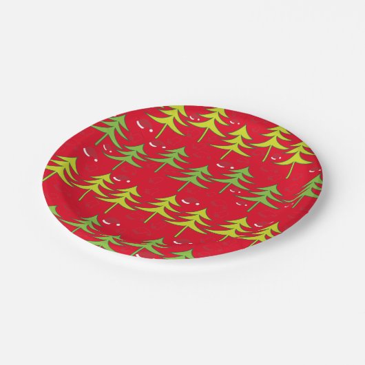 Kerstboom Papieren Bordje (Gekanteld)