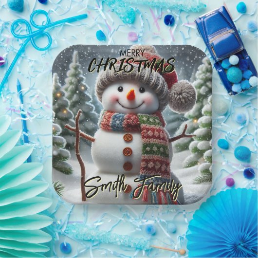 kerstboom papieren bordje (Feest)