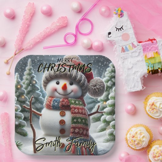 kerstboom papieren bordje (Feest)