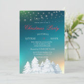 Kerstboom, partij voor boskerst kaart (Staand voorkant)