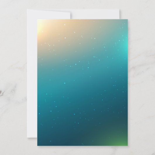 Kerstboom, partij voor boskerst kaart (Achterkant)