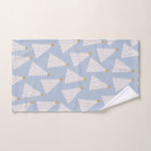 Kerstboom patroon blauw bad handdoek (Handdoek)