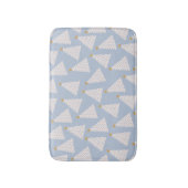 Kerstboom patroon blauw badmat (Voorkant Verticaal)