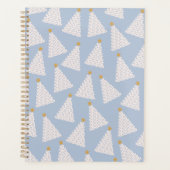 Kerstboom patroon blauw planner (Voorkant)