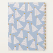 Kerstboom patroon blauw planner (Achterkant)