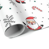 Kerstboom patroon cadeaupapier (Rol Hoek)