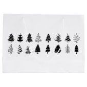 KERSTBOOM PATROON CADOZENDOOS GROOT CADEAUZAKJE (Achterkant)