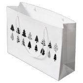 KERSTBOOM PATROON CADOZENDOOS GROOT CADEAUZAKJE (Achterkant Gekanteld)