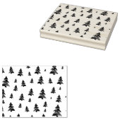 Kerstboom patroon Kerstmis Rubberstempel (Gestempeld)