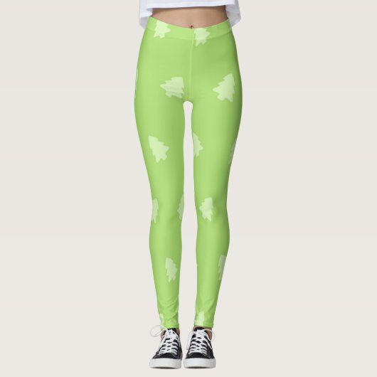 Kerstboom patroon leggings (Voorkant)