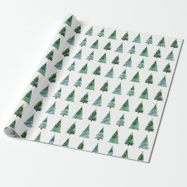 Kerstboom patroon minimalistische inpakpapier