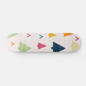 Kerstboom patroon persoonlijk skateboard (Horizontaal)