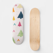 Kerstboom patroon persoonlijk skateboard (Voorkant)