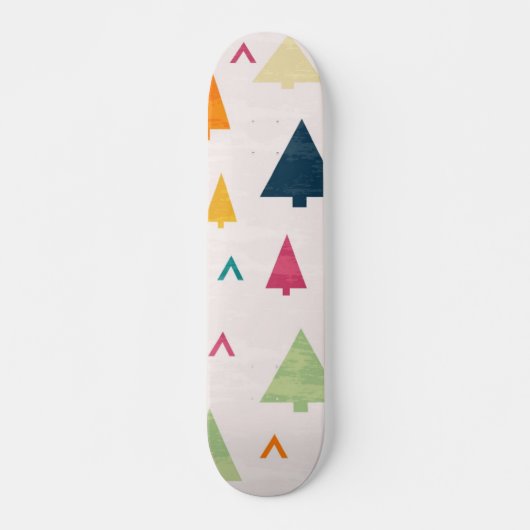Kerstboom patroon persoonlijk skateboard (Voorkant)