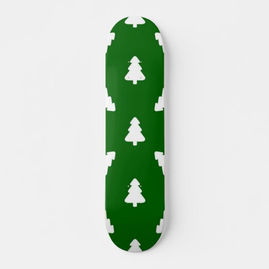 Kerstboom patroon persoonlijk skateboard (Voorkant)