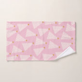Kerstboom patroon roze bad handdoek (Handdoek)