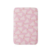 Kerstboom patroon roze badmat (Voorkant Verticaal)