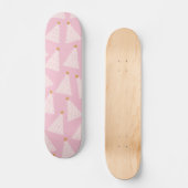 Kerstboom patroon roze persoonlijk skateboard (Voorkant)