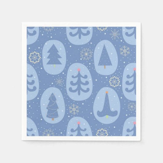 Kerstboom patroon servet (Voorkant)