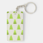 Kerstboom patroon sleutelhanger (achterkant)