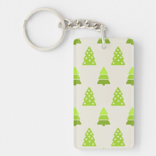 Kerstboom patroon sleutelhanger (Voorkant)