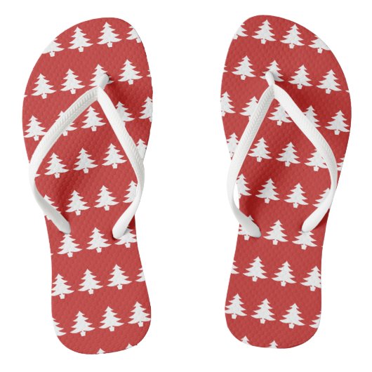 Kerstboom Patroon Slippers Teenslippers (Voetbed)