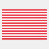 Kerstboom patroon & strepen | Schattige modern Inpakpapier Vel (Voorkant 3)