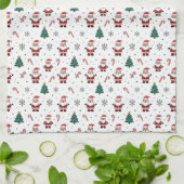 Kerstboom patroon theedoek (Gevouwen)