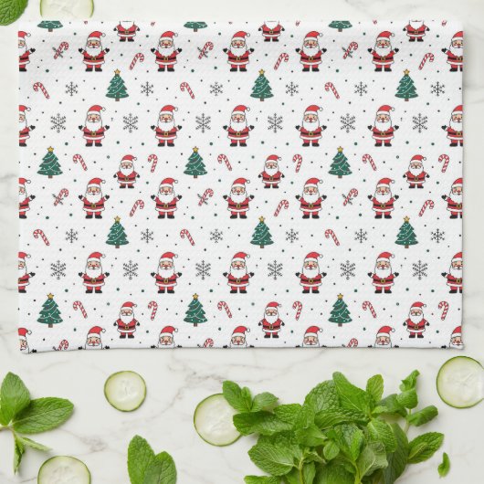 Kerstboom patroon theedoek (Gevouwen)