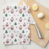 Kerstboom patroon theedoek (Quarter Fold)